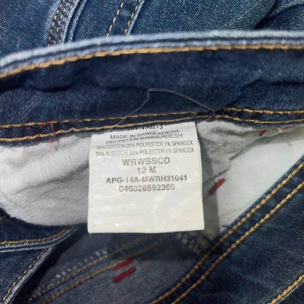 Vintage Y2K Wrangler Denim Jean Skirt Women's Blue 5-Pocket Classic Mid-Length‎